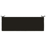 2-Piece Bench Cushions SOEST 2 pcs 100% Polyester Black 949385