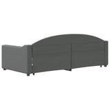 Daybed with Trundle&Drawers without Mattress Dark Grey 90x190 cm Single 3197604