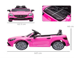 Benz SLC 300 Licensed 12V Kids Electric Ride On, with Music, Remote Control, LED Headlights, Horn, T3398P348317