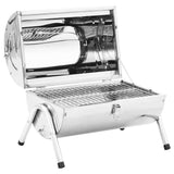 Portable Tabletop Charcoal BBQ Grill Stainless Steel Double Grids 47852