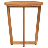 ZNTS Garden Side Table Round Ø55x60 cm Solid Wood Acacia 4108132