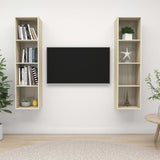 Wall-mounted TV Cabinets 2 pcs Sonoma Oak Engineered Wood 3079865
