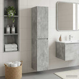 Wall-mounted Bathroom Cabinet Concrete Grey 33 x 34.5 x 160 cm 890645
