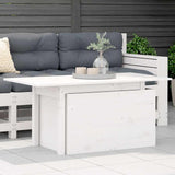 Garden Table White 100x50x75 cm Solid Wood Pine 844909