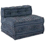 Modular Sofa Indigo Print 70 x 70 x 56 cm Fabric 4019062