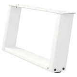 Coffee Table Legs U-Shaped 2 pcs White 60x cm Steel 4012749