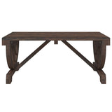 ZNTS Garden Coffee Table 90x50x40 cm Solid Wood Fir 365108