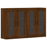 Wall Mounted Cabinets 2 pcs Brown Oak Engineered Wood 3197912