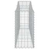 Arched Gabion Baskets 15 pcs 200x30x60/80 cm Galvanised Iron 3145401