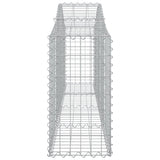 Arched Gabion Baskets 10 pcs 200x30x60/80 cm Galvanised Iron 3145396