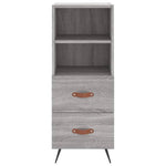 Highboard Grey Sonoma 34.5x34x180 cm Engineered Wood 3198895
