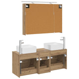 Bathroom Furniture Set 4 pcs Artisan Oak 3406782