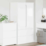 Bathroom Cabinet with Door High Gloss White 79.5 x 49 x 156 cm 3406249