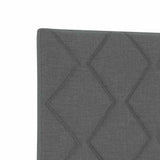 Headboard with Headboard Dark Grey 144 cm Faux Leather 3337913