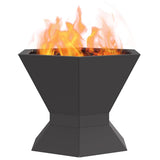 Fire Pit Black 50 x 50 x 40 cm Steel 858960