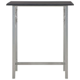 3 Piece Bar Set Wood and Steel Black 284396
