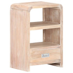 ZNTS Bedside Table 40x30x60 cm Solid Acacia Wood 289632