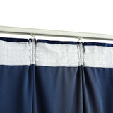 Blackout Curtains 2 pcs with Hooks Velvet Dark Blue 140x245 cm 134534