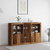 LED Sideboard Old Wood 162 x 37 x 100 cm Engineered Wood 3333124