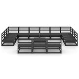 14 Piece Garden Lounge Set Solid Pinewood 3076198