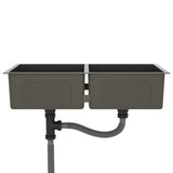 Handmade Kitchen Sink Black Stainless Steel 51523