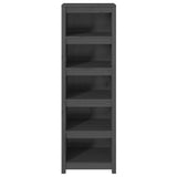 Book Cabinet Grey 50x35x154 cm Solid Wood Pine 821716
