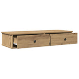 ZNTS Wall Shelf with Drawers Artisian Oak 100x37.5x19 cm Engineered Wood 859967