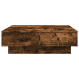 Coffee Table Smoked Oak 90x90x28 cm Engineered Wood 848091