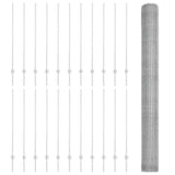 Welded Wire Fence 50 x 1.4 m Hot-Dip Galvanised Steel 3337043
