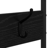 Coat Stand with Shoes Bench Black Oak 120.5 x 34 x 190 cm 8012038
