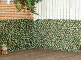2pc Expanding Garden Trellis, 2 x 1m Faux Decorative Privacy Fence with Artificial Leaves, Privacy T3398P322142
