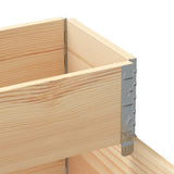 3-Tier Raised Bed 120x80 cm Solid Wood Pine 4010309