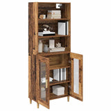 Highboard Old Wood 69.5 x 32.5 x 180 cm Engineered Wood 3415808