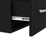 Sink cabinet Black Oak 38.5 x 41 x 48 cm Engineered Wood 880452