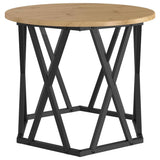 Side Table 2 pcs Artisan Oak Engineered Wood and Steel 868248