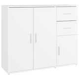 Sideboard White 91x29.5x75 cm Engineered Wood 823269