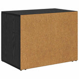 Bedside Cabinet Black Oak 35 x 60 x 50 cm Engineered Wood 881089