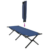 Folding Camping Bed Folding Manual Blue Oxford fabric 42003174