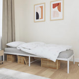 Metal Bed Frame without Mattress White 90x190cm 350905