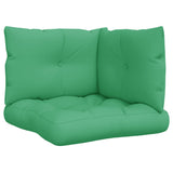 Pallet Cushions 3 pcs Green Fabric 360861