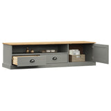 TV Cabinet VIGO Grey 156x40x40 cm Solid Wood Pine 353174