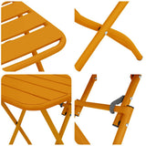Bistro Set 3 pcs Mustard Steel 42002951