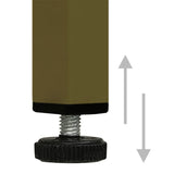 Nightstands 2 pcs Olive Green 35x35x51 cm Steel 3095214