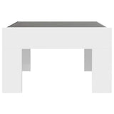 Coffee Table with Infinity LED White 50x50x30 cm 847602