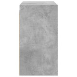Wall Cabinet with Glass Doors Concrete Grey 68x37x68.5 cm 836493