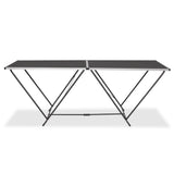 Folding Pasting Table MDF and Aluminium 200x60x78 cm 142920