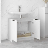 Bathroom Cabinet White 64.5x33.5x59 cm Engineered Wood 811304
