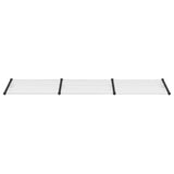 Door Canopy Black and Transparent 358.5x90 cm Polycarbonate 153688