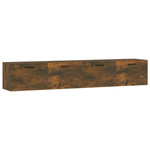 Wall Cabinets 2 pcs Smoked Oak 100x36.5x35 cm Engineered Wood 3115673