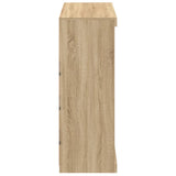 Sideboard with LED Lights Sonoma Oak 81x37x100 cm 836716
